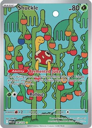 Shuckle (136/132) [ME01 Mega Evolution] Holofoil - Illustration Rare