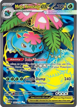 Mega Venusaur ex (155/132) [ME01 Mega Evolution] Holofoil - Ultra Rare