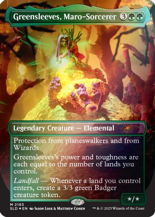 Greensleeves, Maro-Sorcerer (Rainbow Foil) (SLD-2193) [Secret Lair Drop Series] Foil