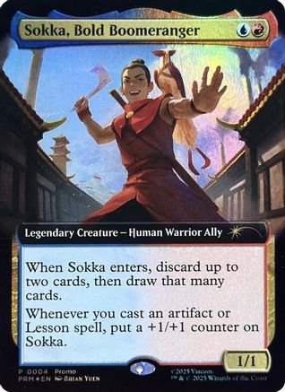 Sokka, Bold Boomeranger (Extended Art) (MEDIA-004) [Media Promos] Foil