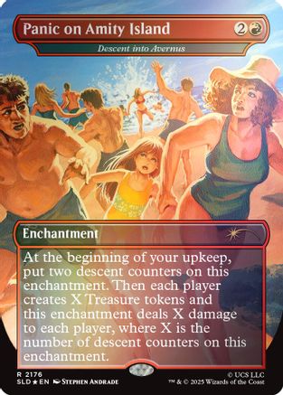 Panic on Amity Island - Descent into Avernus (Rainbow Foil) (SLD-2176) [Secret Lair Drop Series] Foil