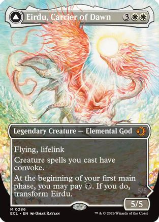 Eirdu, Carrier of Dawn (Borderless) (ECL-286) [Lorwyn Eclipsed]