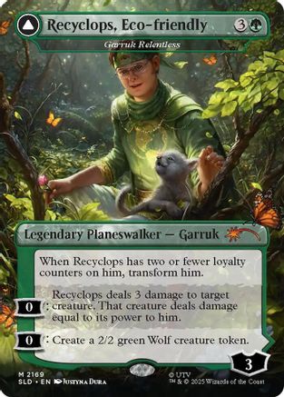Recyclops, Eco-friendly - Garruk Relentless (SLD-2169) [Secret Lair Drop Series]