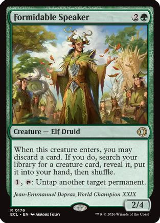Formidable Speaker (ECL-176) [Lorwyn Eclipsed]
