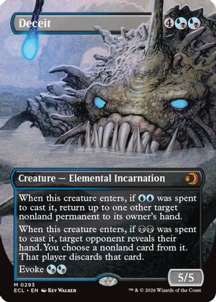 Deceit (Borderless) (ECL-293) [Lorwyn Eclipsed]