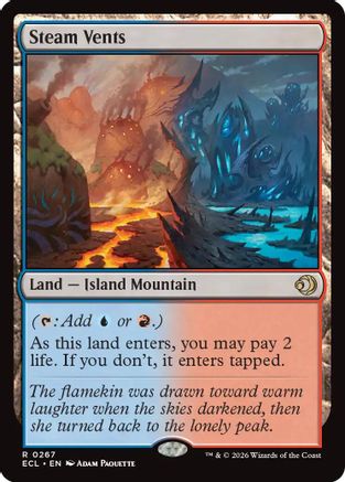 Steam Vents (ECL-267) [Lorwyn Eclipsed] Foil