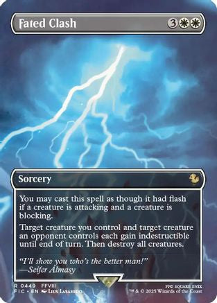 Fated Clash (Borderless) (FIC-449) [Commander: FINAL FANTASY] Foil