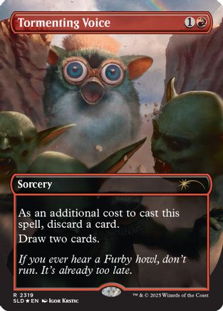 Tormenting Voice (Rainbow Foil) (SLD-2319) [Secret Lair Drop Series] Foil