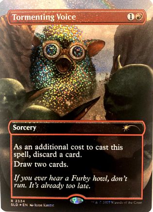 Tormenting Voice (Confetti Foil) (SLD-2334) [Secret Lair Drop Series] Foil