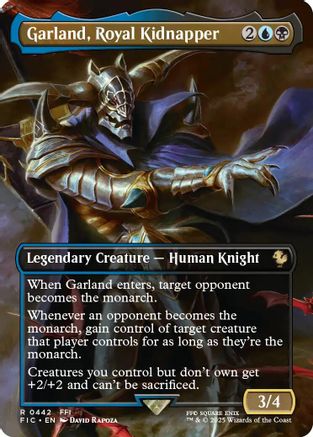 Garland, Royal Kidnapper (Borderless) (FIC-442) [Commander: FINAL FANTASY] Foil