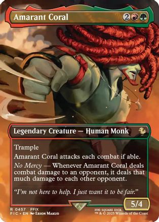 Amarant Coral (Borderless) (FIC-457) [Commander: FINAL FANTASY]