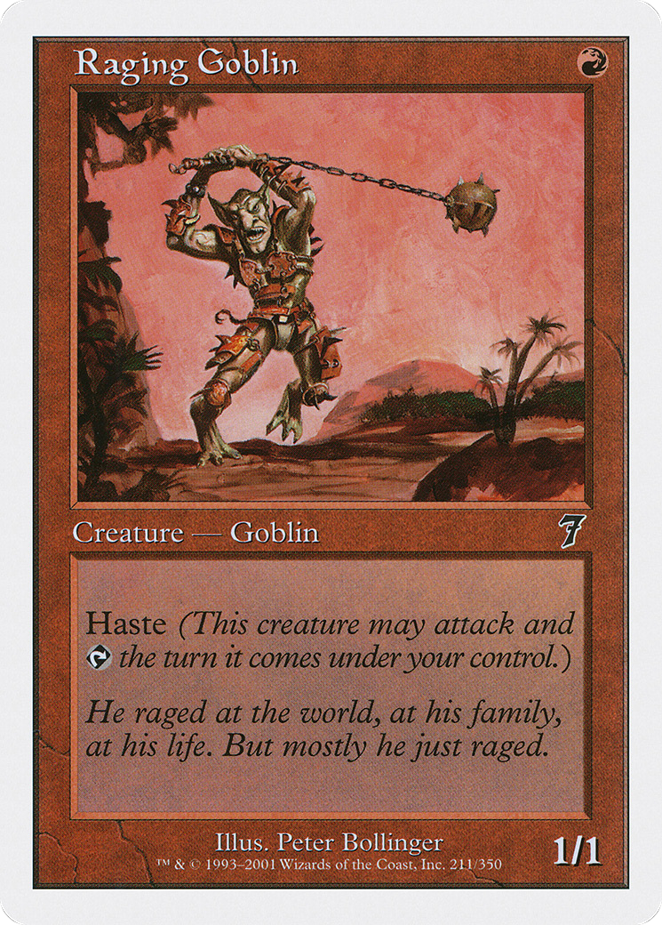 Raging Goblin (7ED-211) [7th Edition] Foil