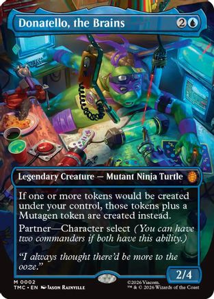 Donatello, the Brains (TMC-002) (Borderless) [Commander: Teenage Mutant Ninja Turtles]