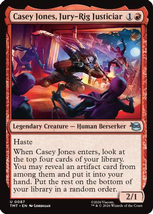 Casey Jones, Jury-Rig Justiciar (TMT-087) [Teenage Mutant Ninja Turtles] Foil