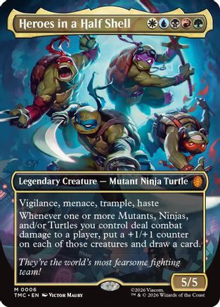 Heroes in a Half Shell (TMC-006) (Borderless) [Commander: Teenage Mutant Ninja Turtles]