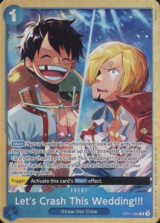 Let's Crash This Wedding!!! (Premium Card Collection -Best Selection Vol. 5-) (OP11-060) - One Piece Promotion Cards Foil