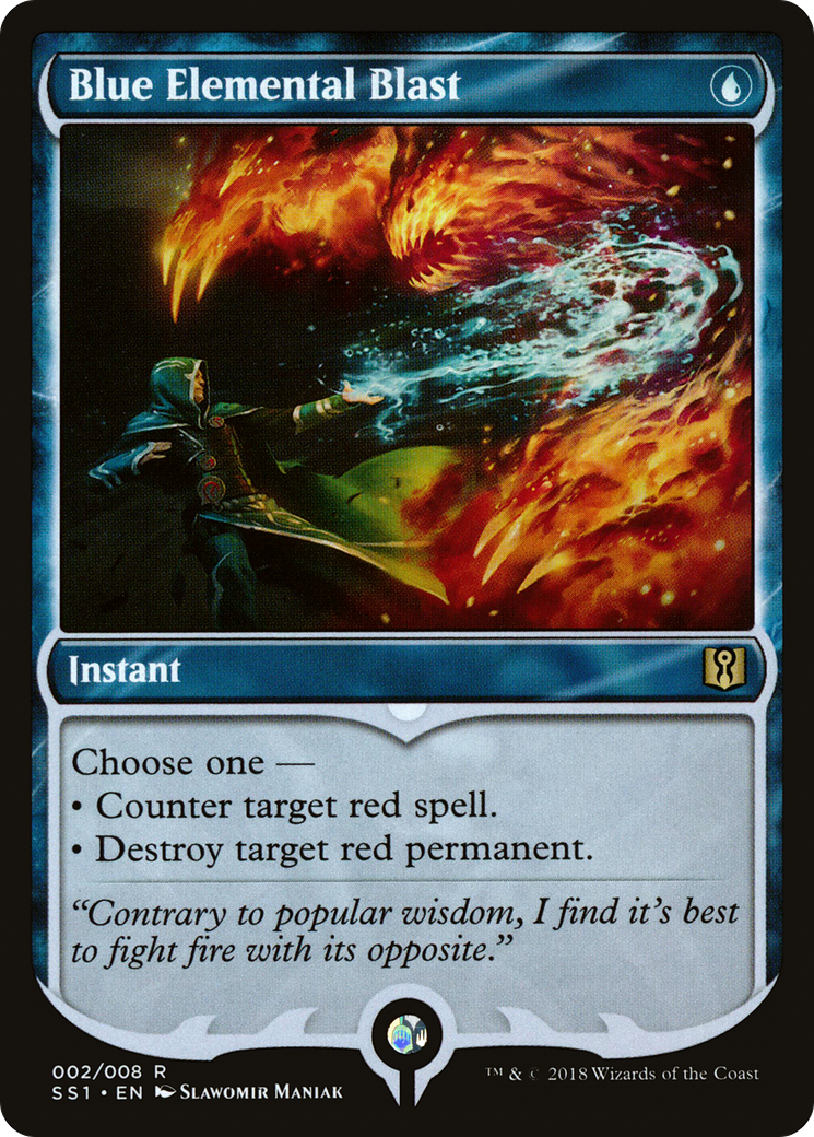 Blue Elemental Blast (SS1-002) [Signature Spellbook: Jace]
