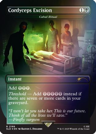 Cordyceps Excision - Cabal Ritual (Rainbow Foil) (SLD-2199) [Secret Lair Drop Series] Foil