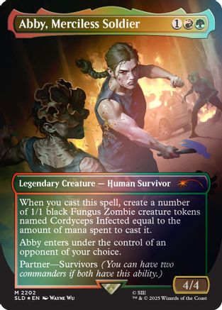 Abby, Merciless Soldier (Rainbow Foil) (SLD-2202) [Secret Lair Drop Series] Foil