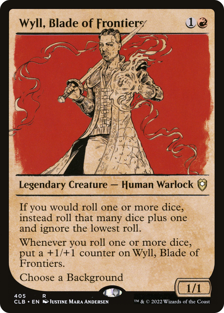Wyll, Blade of Frontiers (Showcase) (CLB-405) [Commander Legends: Battle for Baldur's Gate] Foil