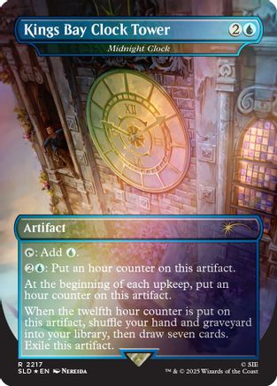 Kings Bay Clock Tower - Midnight Clock (Rainbow Foil) (SLD-2217) [Secret Lair Drop Series] Foil