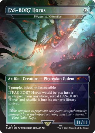 FAS-BOR7 Horus - Blightsteel Colossus (Rainbow Foil) (SLD-2223) [Secret Lair Drop Series] Foil