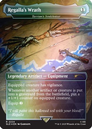 Regalla's Wrath - Tarrian's Soulcleaver (Rainbow Foil) (SLD-2224) [Secret Lair Drop Series] Foil