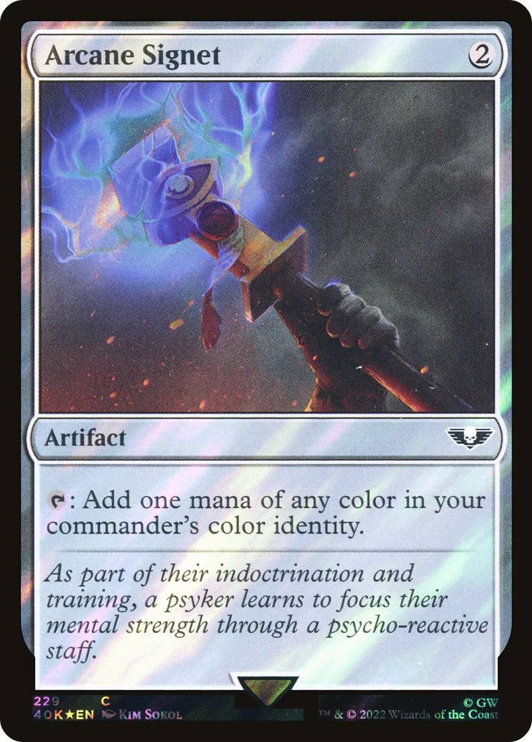 Arcane Signet (40K-229) (Surge Foil) [Warhammer 40,000 Commander] Foil