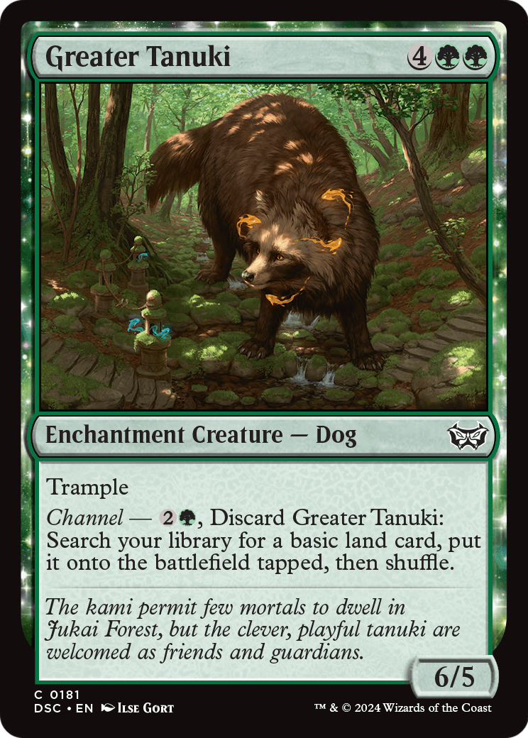 Greater Tanuki (DSC-181) [Duskmourn: House of Horror Commander]