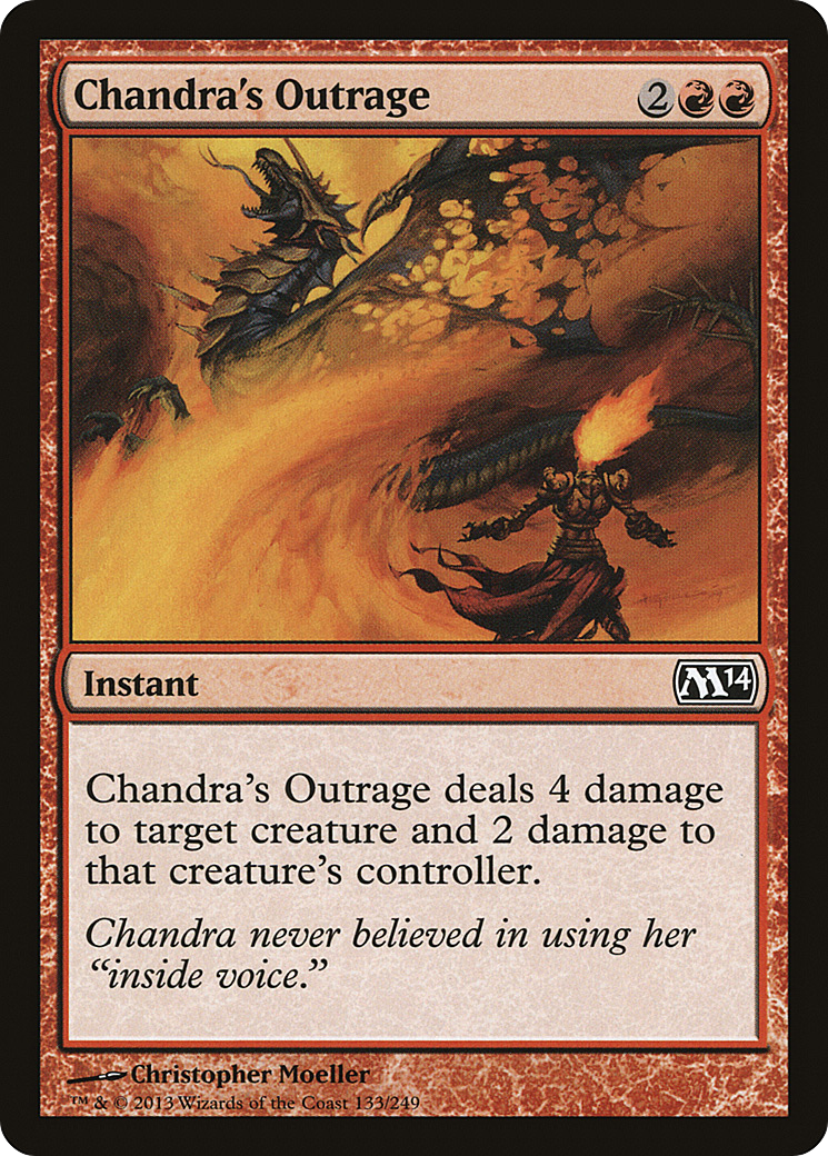 Chandra's Outrage (M14-133) [Magic 2014]