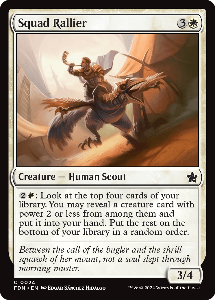 Squad Rallier (FDN-024) [Foundations] Foil
