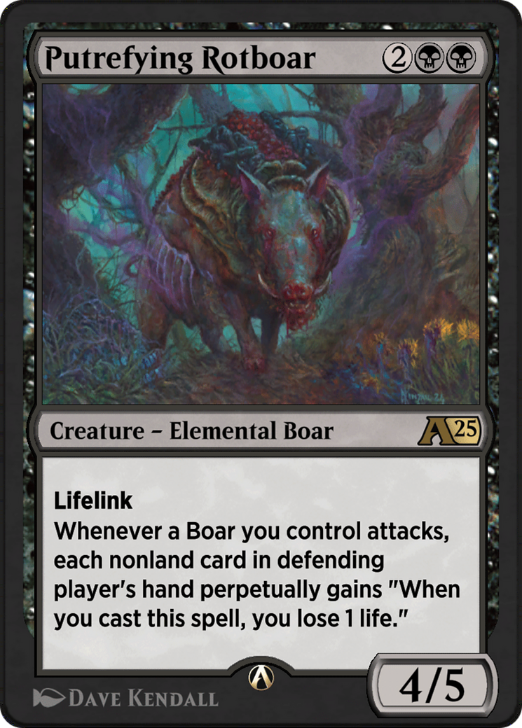 Putrefying Rotboar (YBLB-010) [Alchemy: Bloomburrow]