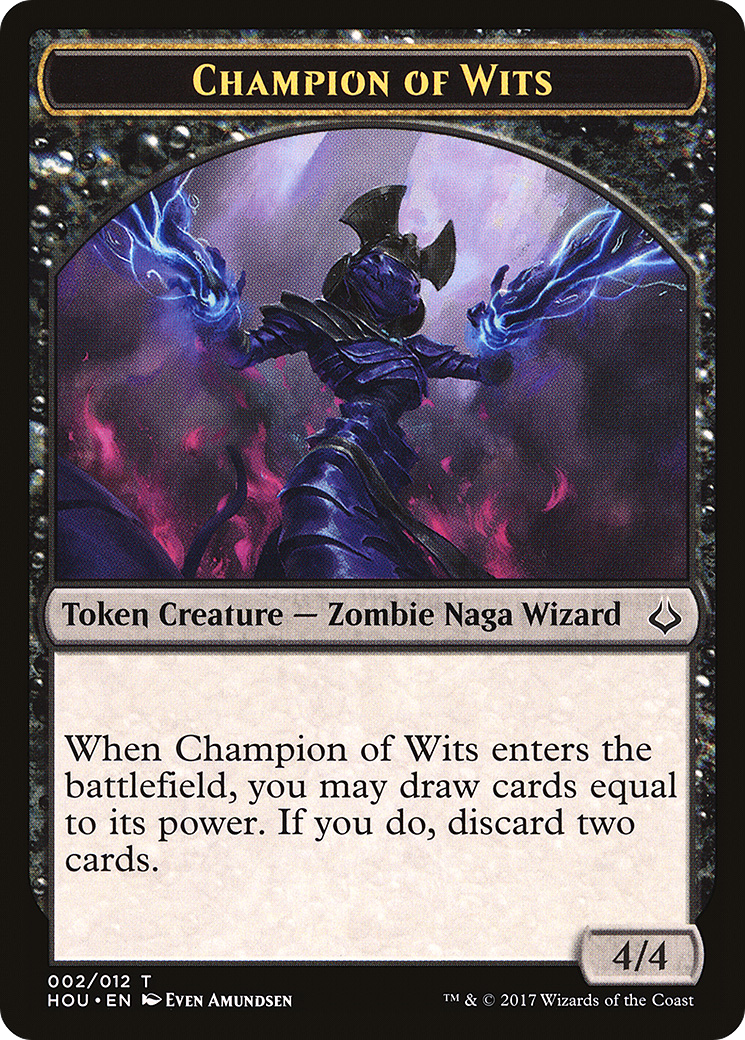 Champion of Wits Token (HOU-002) [Hour of Devastation Tokens]