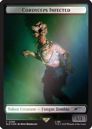 Cordyceps Infected Token (SLD-2206) (Rainbow Foil) [Secret Lair Drop Series] Foil