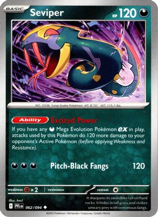 Seviper (062) [ME02 Phantasmal Flames] Reverse Holofoil - Uncommon