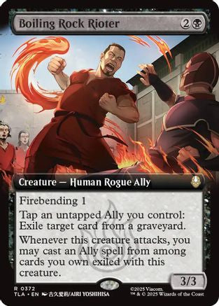 Boiling Rock Rioter (Extended Art) (TLA-372) [Avatar: The Last Airbender]