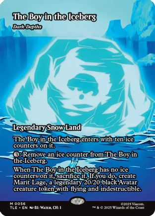 The Boy in the Iceberg - Dark Depths (Borderless) (TLE-056) [Avatar: The Last Airbender: Eternal-Legal] Foil