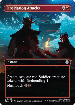 Fire Nation Attacks (Borderless) (TLA-299) [Avatar: The Last Airbender] Foil