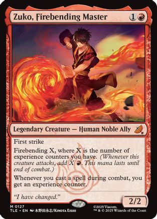 Zuko, Firebending Master (TLE-127) [Avatar: The Last Airbender: Eternal-Legal]