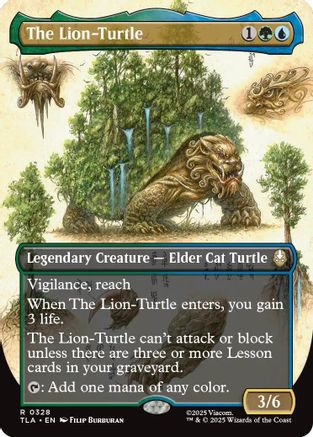 The Lion-Turtle (Borderless) (TLA-328) [Avatar: The Last Airbender]