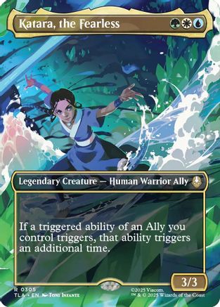 Katara, the Fearless (Borderless) (TLA-305) [Avatar: The Last Airbender] Foil