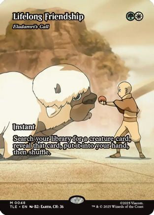 Lifelong Friendship - Eladamri's Call (Borderless) (TLE-048) [Avatar: The Last Airbender: Eternal-Legal] Foil