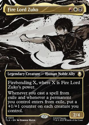 Fire Lord Zuko (Borderless) (TLA-315) [Avatar: The Last Airbender] Foil