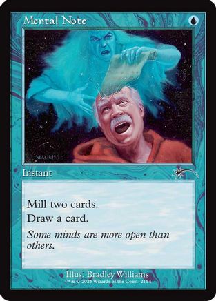 Mental Note (Retro Frame) (SLD-2154) [Secret Lair Drop Series]