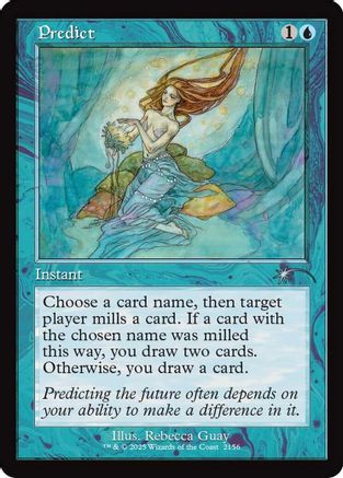 Predict (Retro Frame) (SLD-2156) [Secret Lair Drop Series]