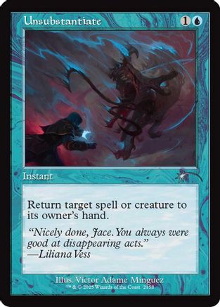 Unsubstantiate (Retro Frame) (SLD-2158) [Secret Lair Drop Series]