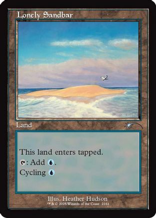Lonely Sandbar (Retro Frame) (SLD-2161) [Secret Lair Drop Series]