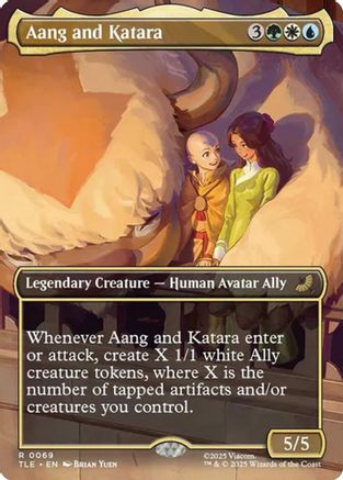 Aang and Katara (Borderless) (TLE-069) [Avatar: The Last Airbender: Eternal-Legal]
