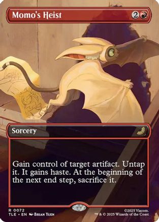 Momo's Heist (Borderless) (TLE-072) [Avatar: The Last Airbender: Eternal-Legal] Foil