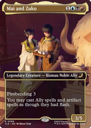 Mai and Zuko (Borderless) (TLE-068) [Avatar: The Last Airbender: Eternal-Legal] Foil